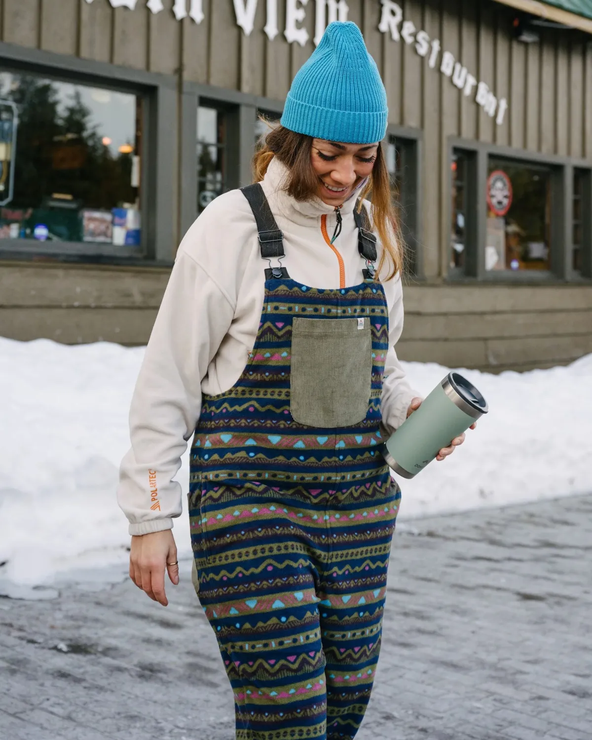 Passenger Ace Recycled Polar Fleece Overalls - Mountain Geo Multi MountainGeoMulti Sale