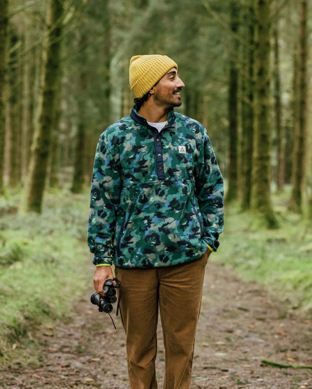 Passenger Adrift Recycled Polar Fleece - Alpine Camo Rain Forest AlpineCamoRainForest Online