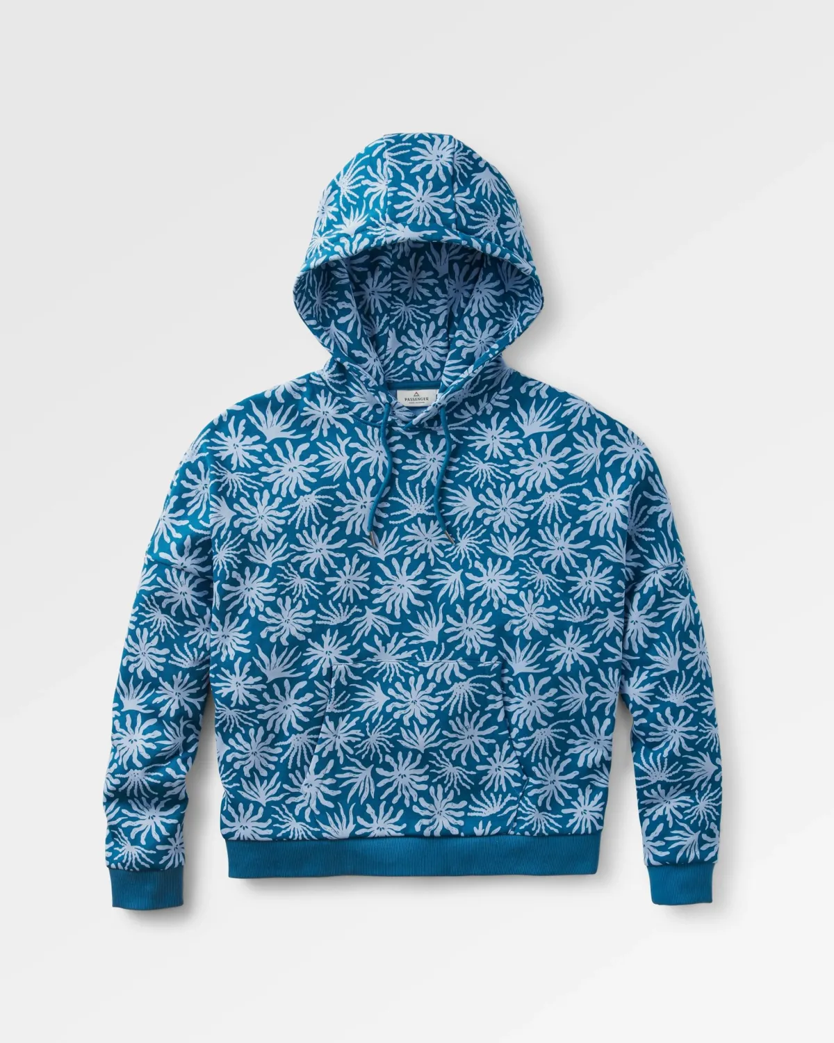 Passenger Arame Organic Cotton Hoodie - Seaweed Blue Steel SeaweedBlueSteel Best Sale