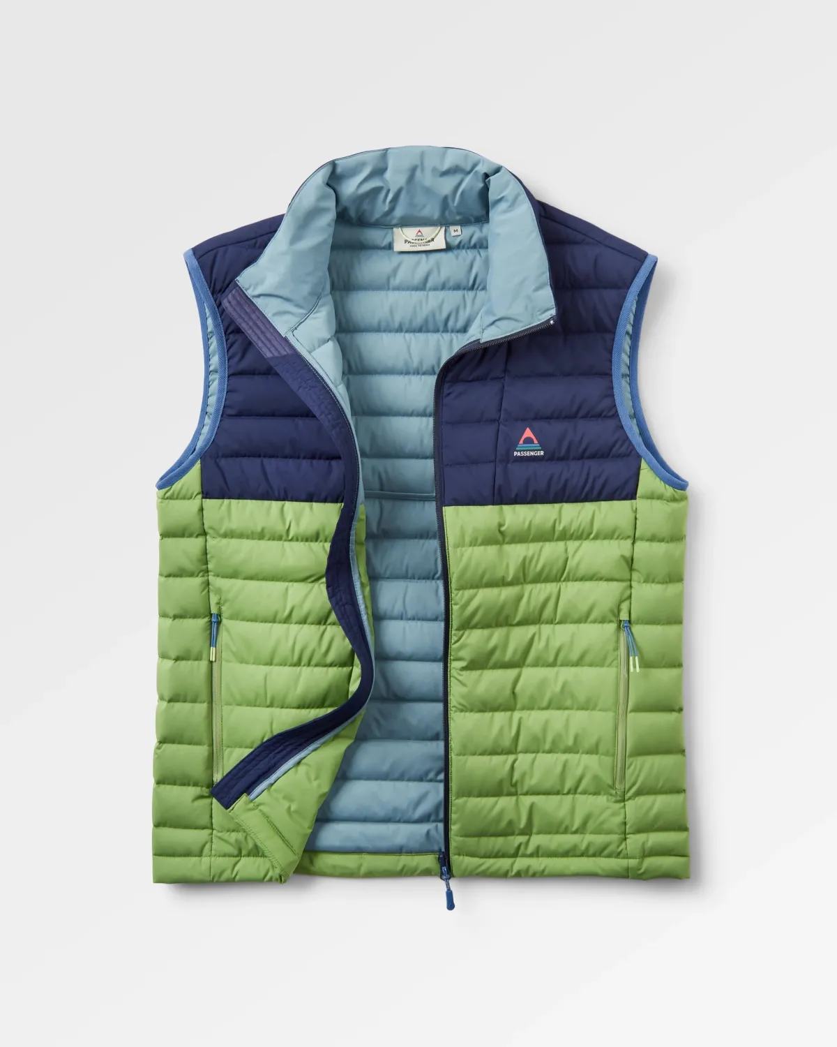 Passenger Ashland Down Recycled Vest - Rich Navy/Pear Green RichNavy/PearGreen Best