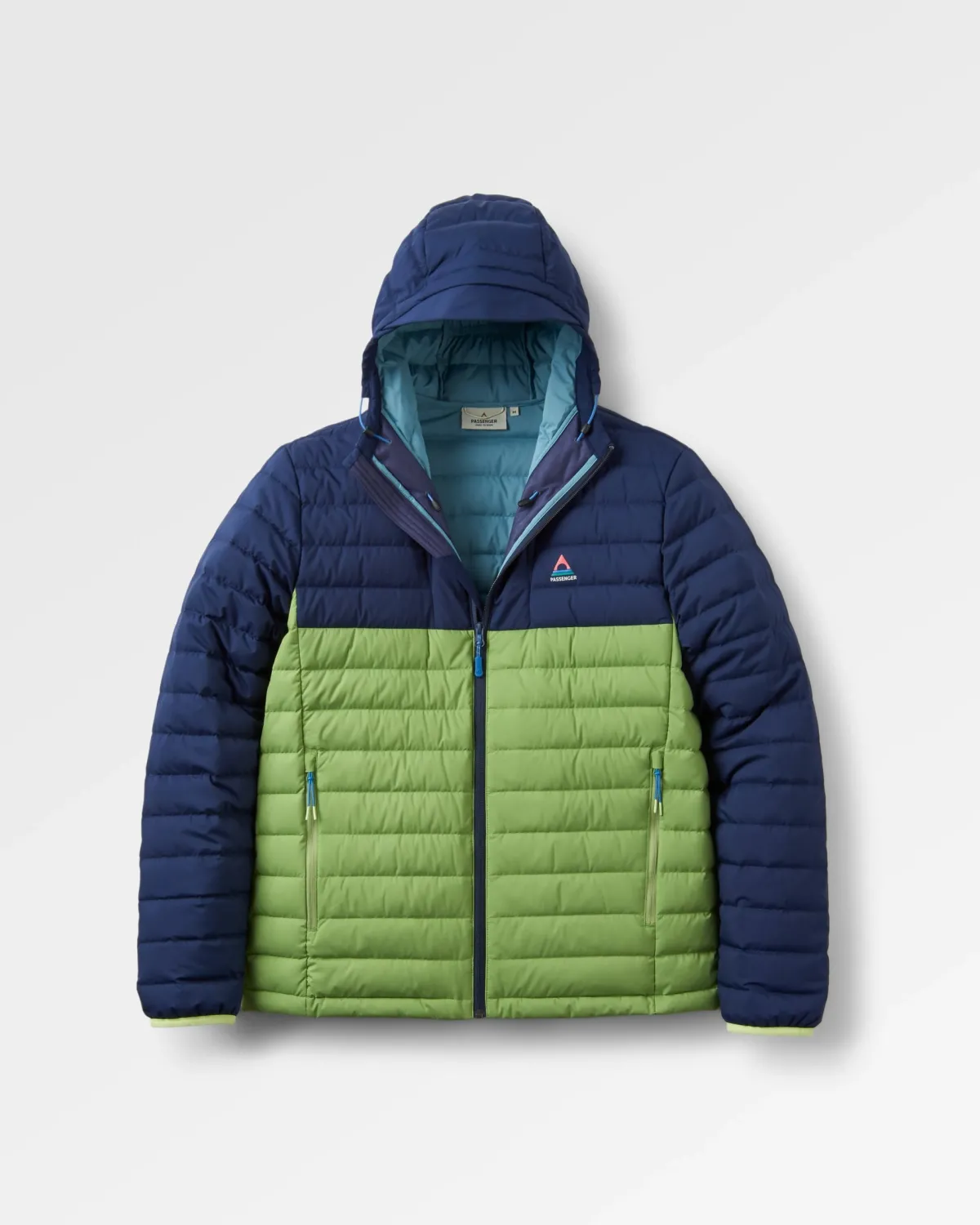 Passenger Ashland Recycled Down Jacket - Rich Navy/Pear Green RichNavy/PearGreen Store