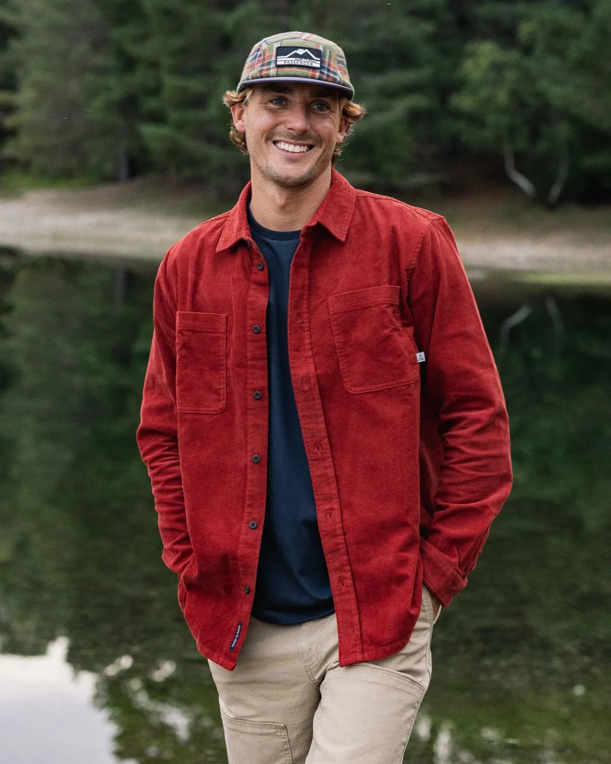 Passenger Backcountry Cord Shirt - Red Ochre RedOchre Best Sale