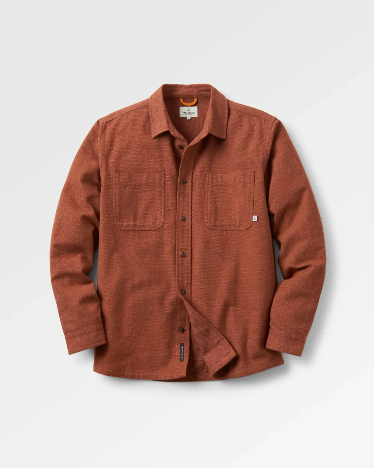 Passenger Backcountry Long Sleeve Flannel Shirt - Cappuccino/Dusty Ochre Cappuccino/DustyOchre Outlet