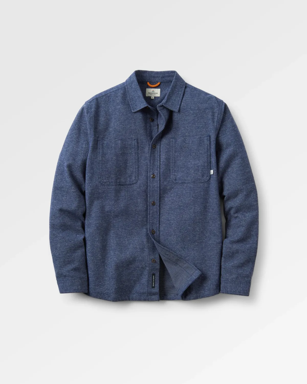 Passenger Backcountry Long Sleeve Flannel Shirt - Rich Navy/Birch RichNavy/Birch Clearance