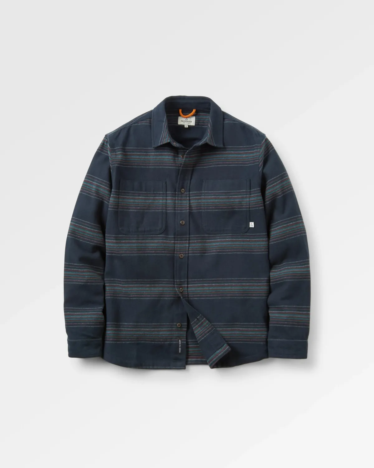 Passenger Backcountry Long Sleeve Stripe Shirt - Black Stripe BlackStripe Flash Sale