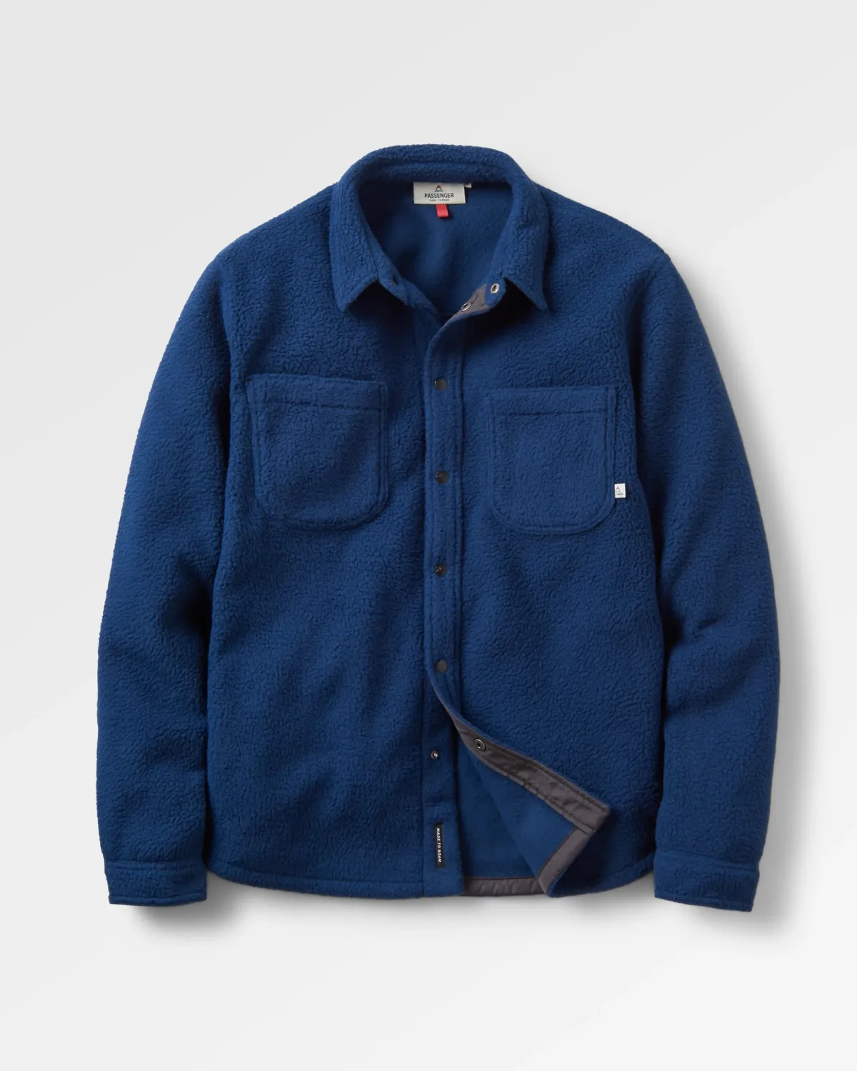 Passenger Backcountry Recycled Sherpa Fleece Long Sleeve Shirt - Rich Navy RichNavy Outlet