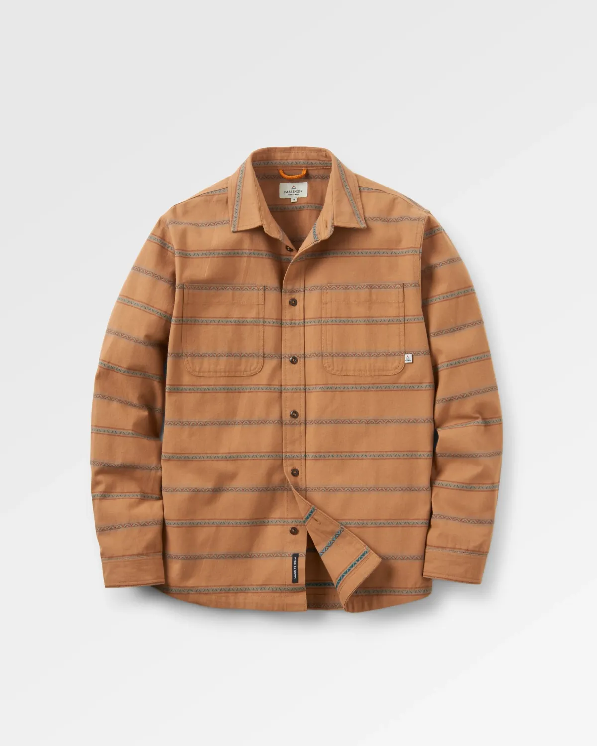 Passenger Backcountry Stripe Long Sleeve Shirt - Toffee Jacquard ToffeeJacquard Cheap