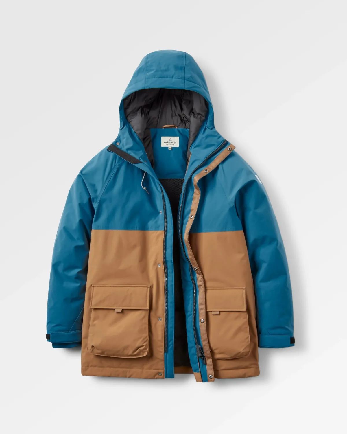 Passenger Baltic Recycled Insulated Parka - Toffee/Blue Steel Toffee/BlueSteel Flash Sale