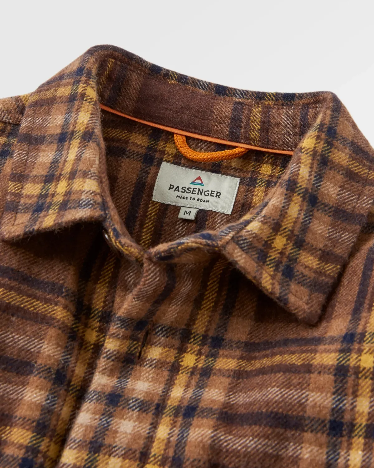 Passenger Barren Shirt Jacket - Brown/Mustard Check Brown/MustardCheck Fashion