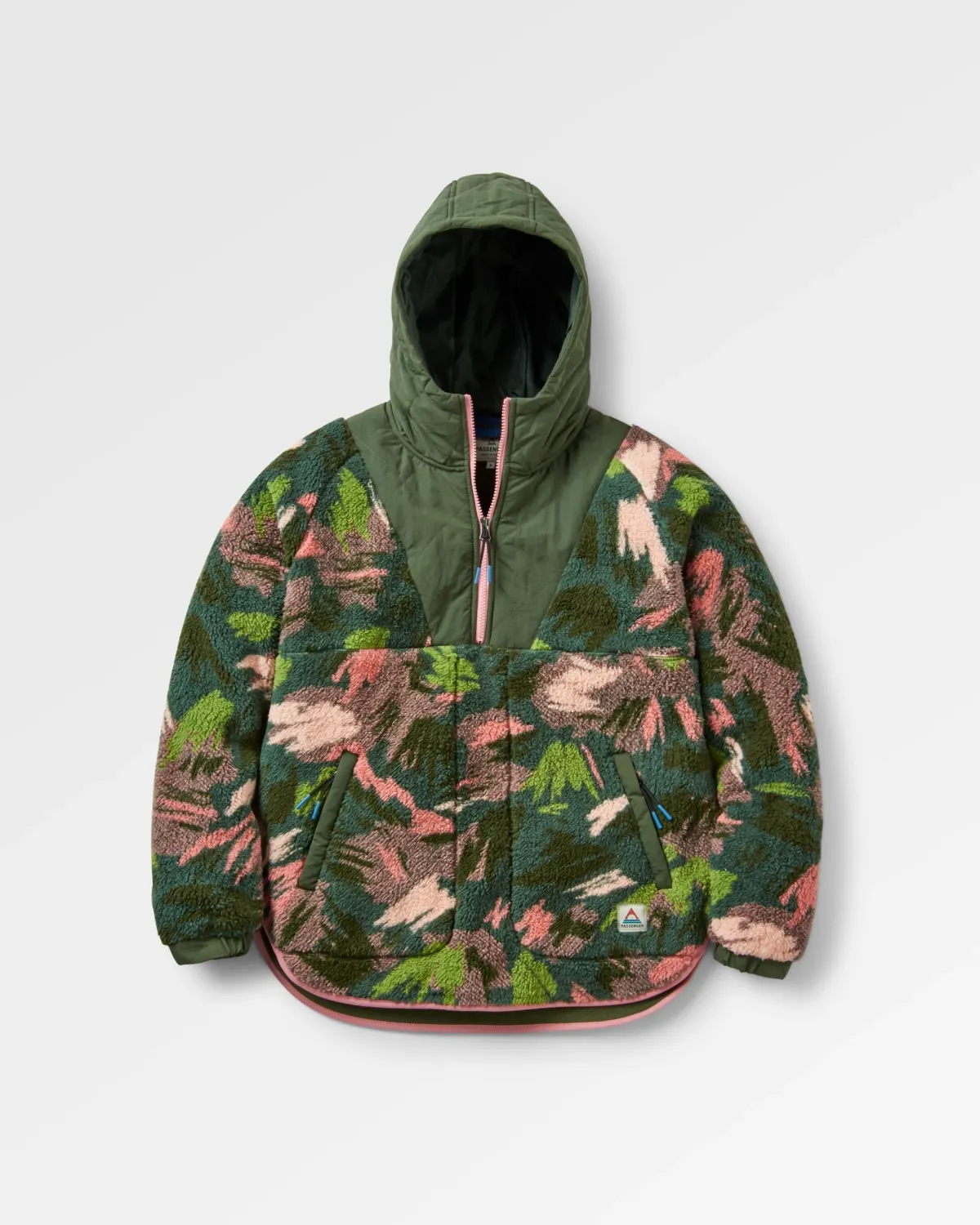 Passenger Beaumont Recycled Sherpa Hooded Fleece - Abstract Mountain Fir Tree AbstractMountainFirTree Outlet