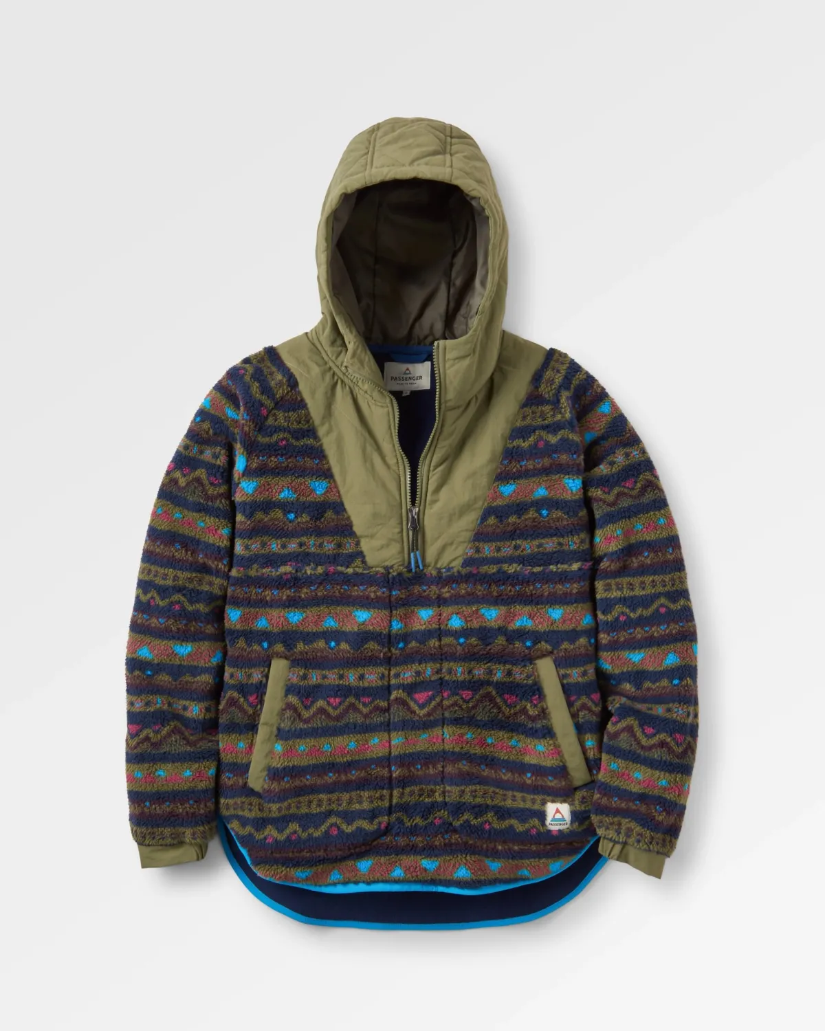 Passenger Beaumont Recycled Sherpa Hooded Fleece - Mountain Geo Multi MountainGeoMulti Sale