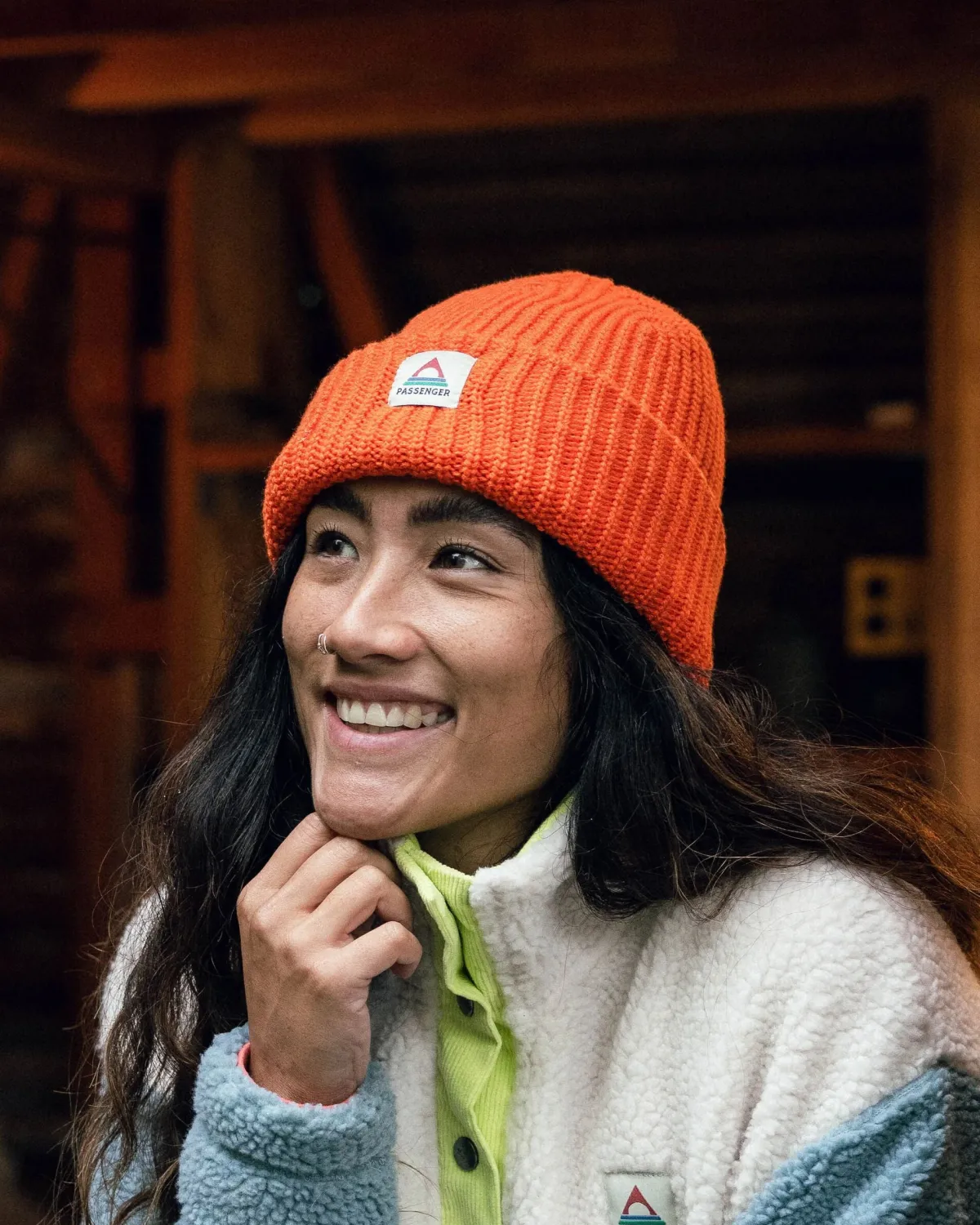 Passenger Beechwood Fleece Lined Recycled Beanie - Burnt Orange BurntOrange New