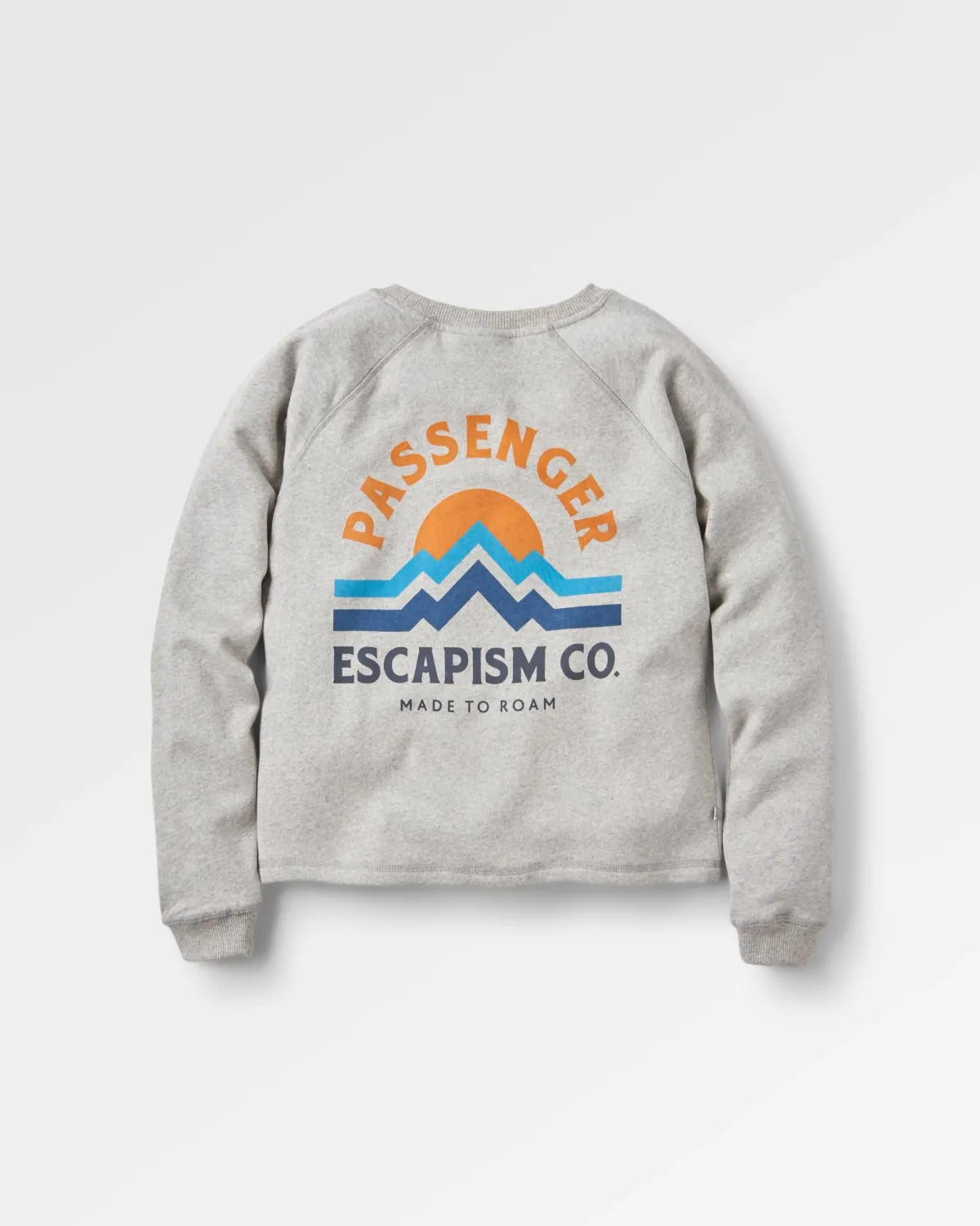 Passenger Breathe Recycled Cotton Long Sleeve Sweatshirt - Mid Grey Marl MidGreyMarl Discount