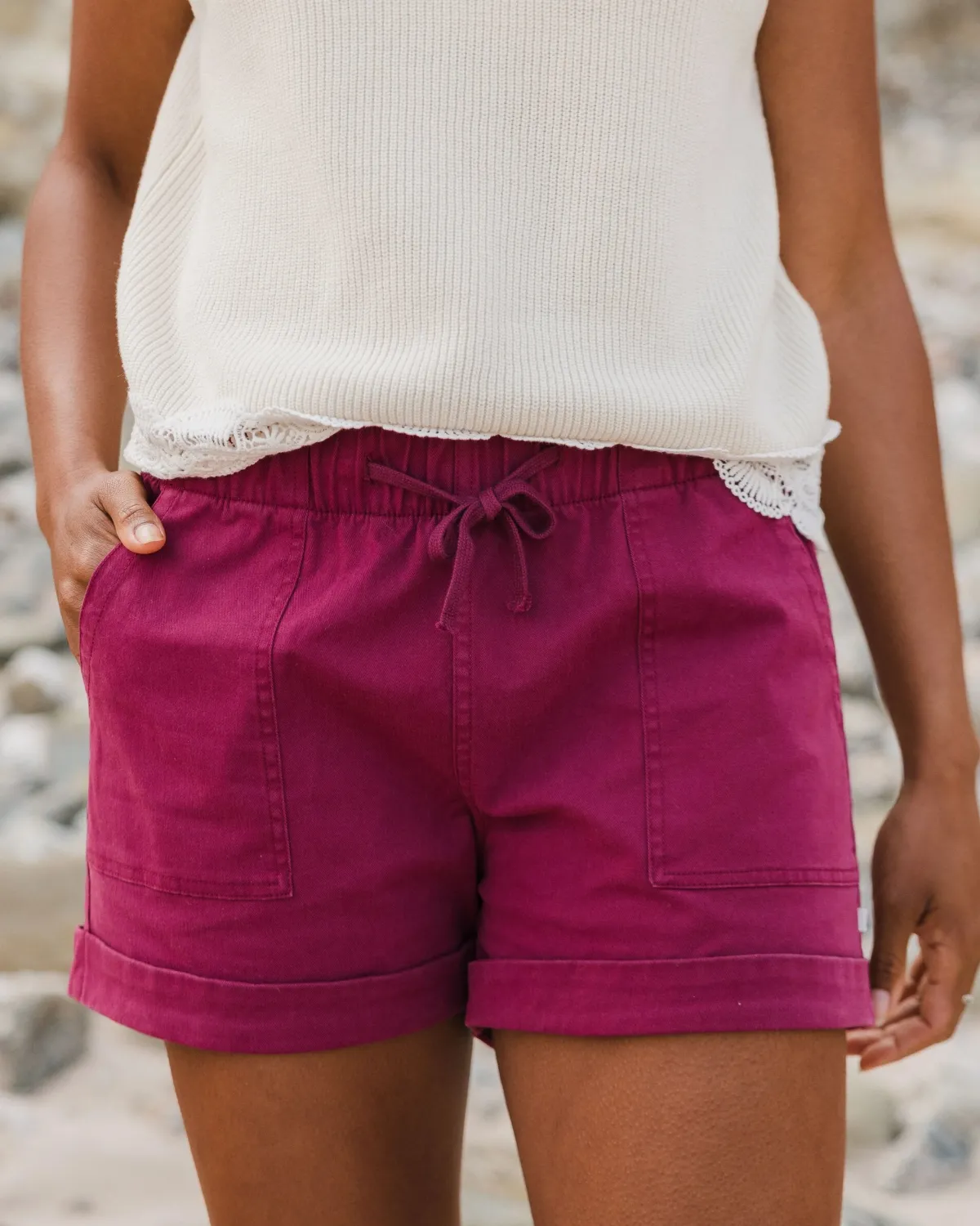 Passenger Carriso Organic Cotton Shorts - Cranberry Shop