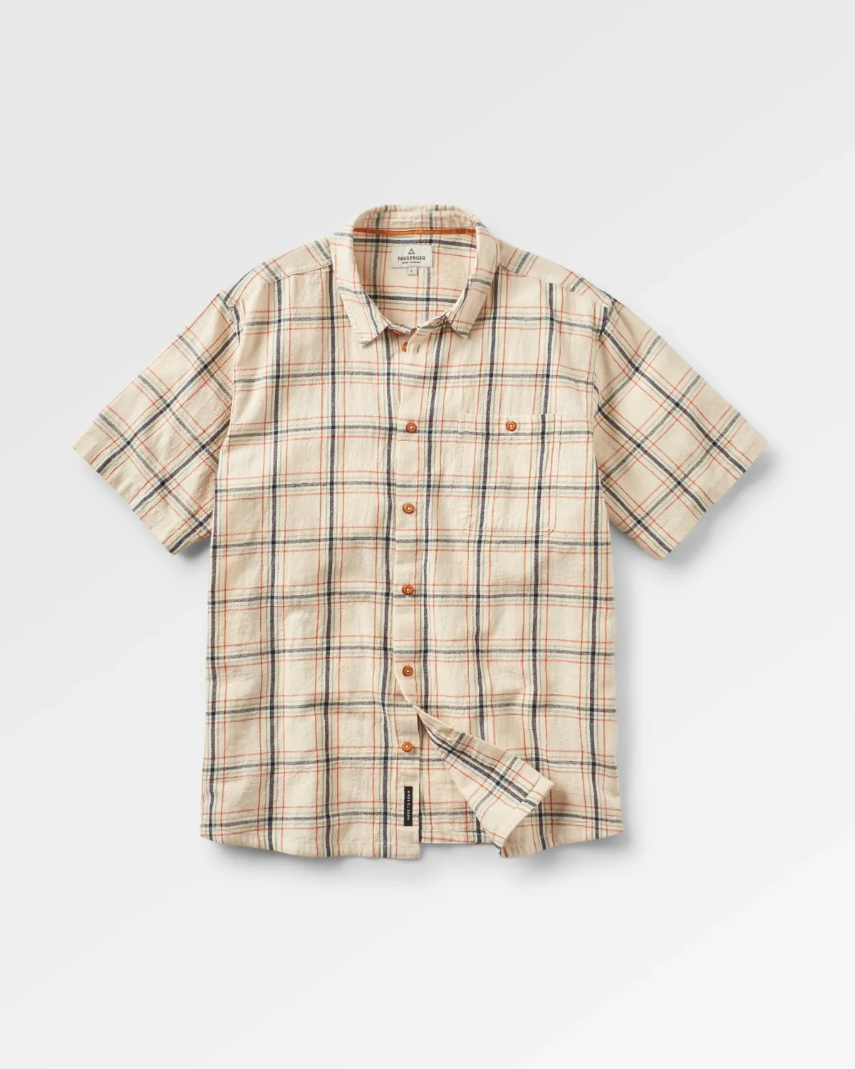 Passenger Chill Organic Cotton Check Long Sleeve Shirt - Birch Online