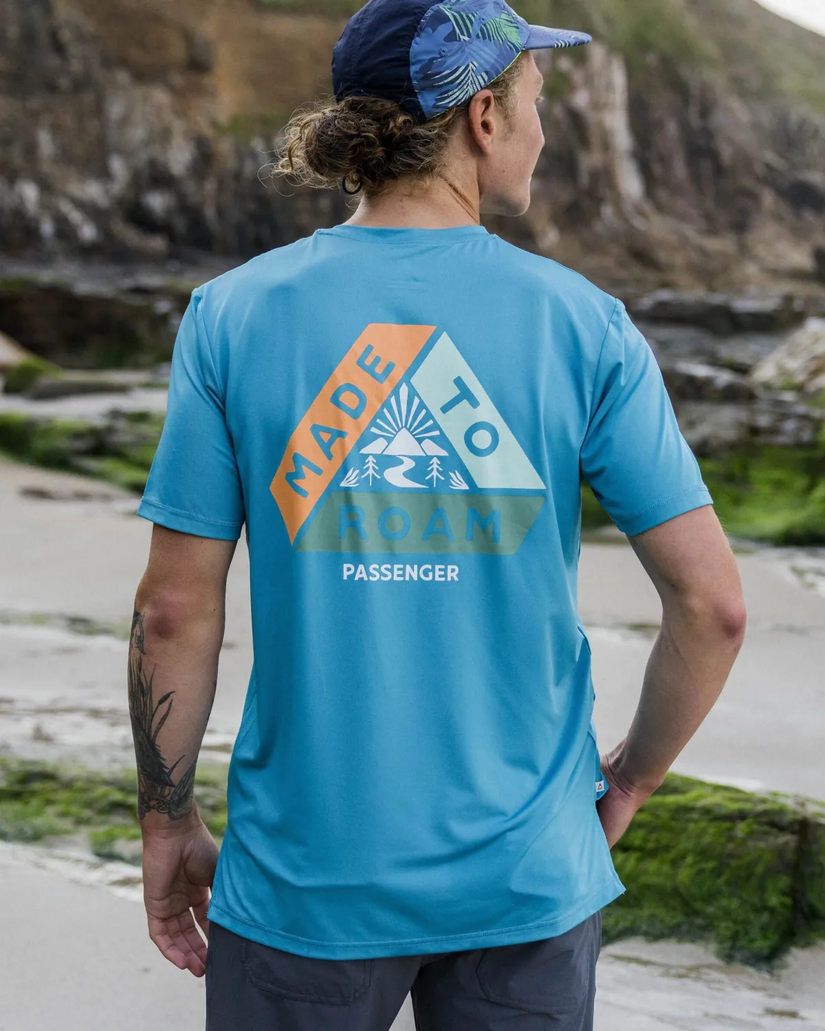 Passenger Classic Active Recycled T-Shirt - Blue Pool BluePool Online