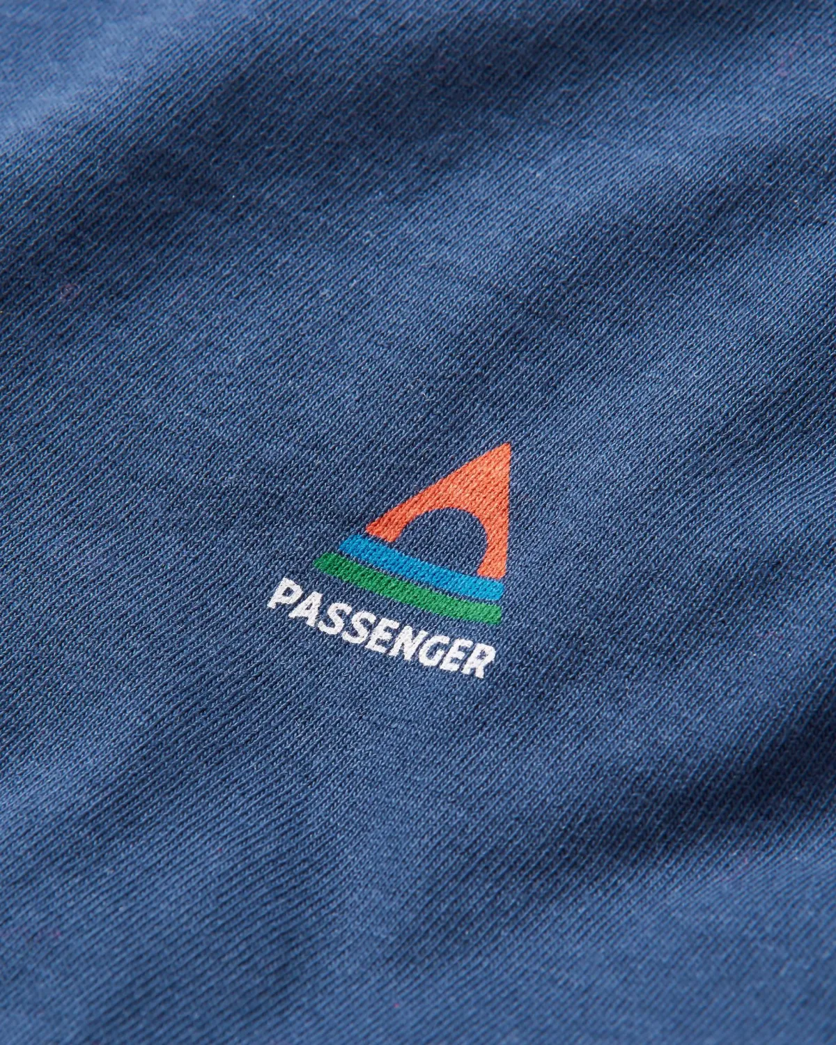 Passenger Classic Logo Recycled Cotton T-Shirt - Rich Navy RichNavy Best