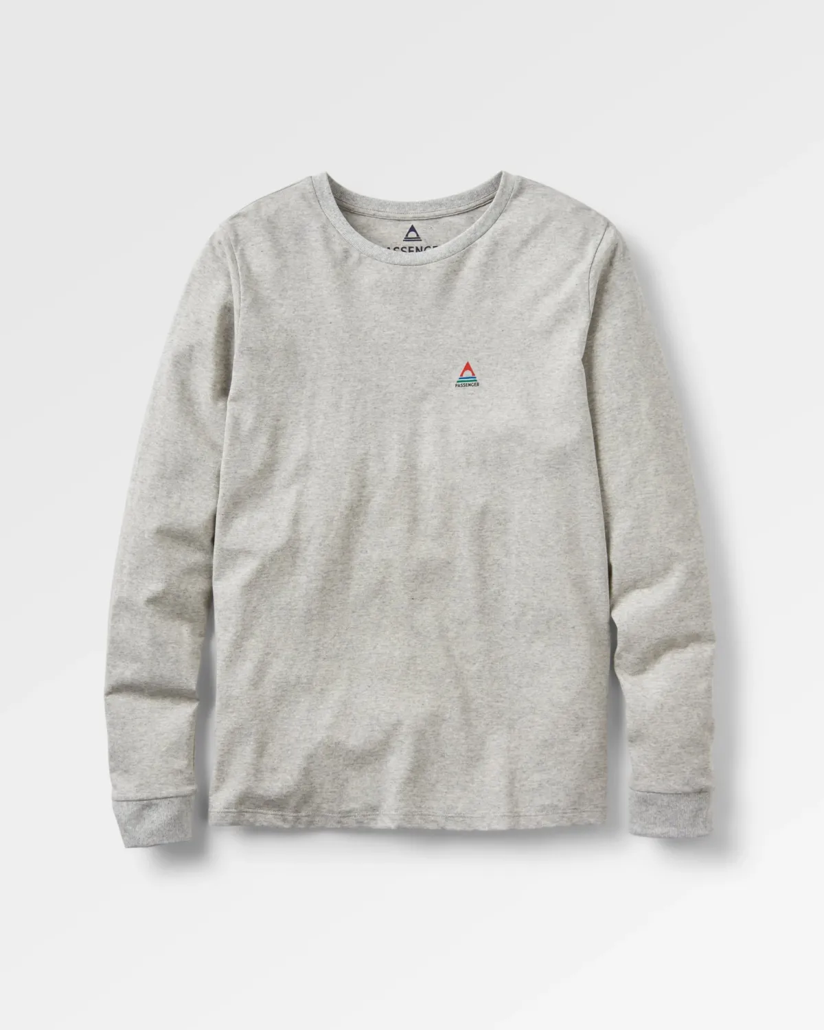 Passenger Classic Recycled Cotton Long Sleeve T-Shirt - Mid Grey Marl MidGreyMarl Outlet