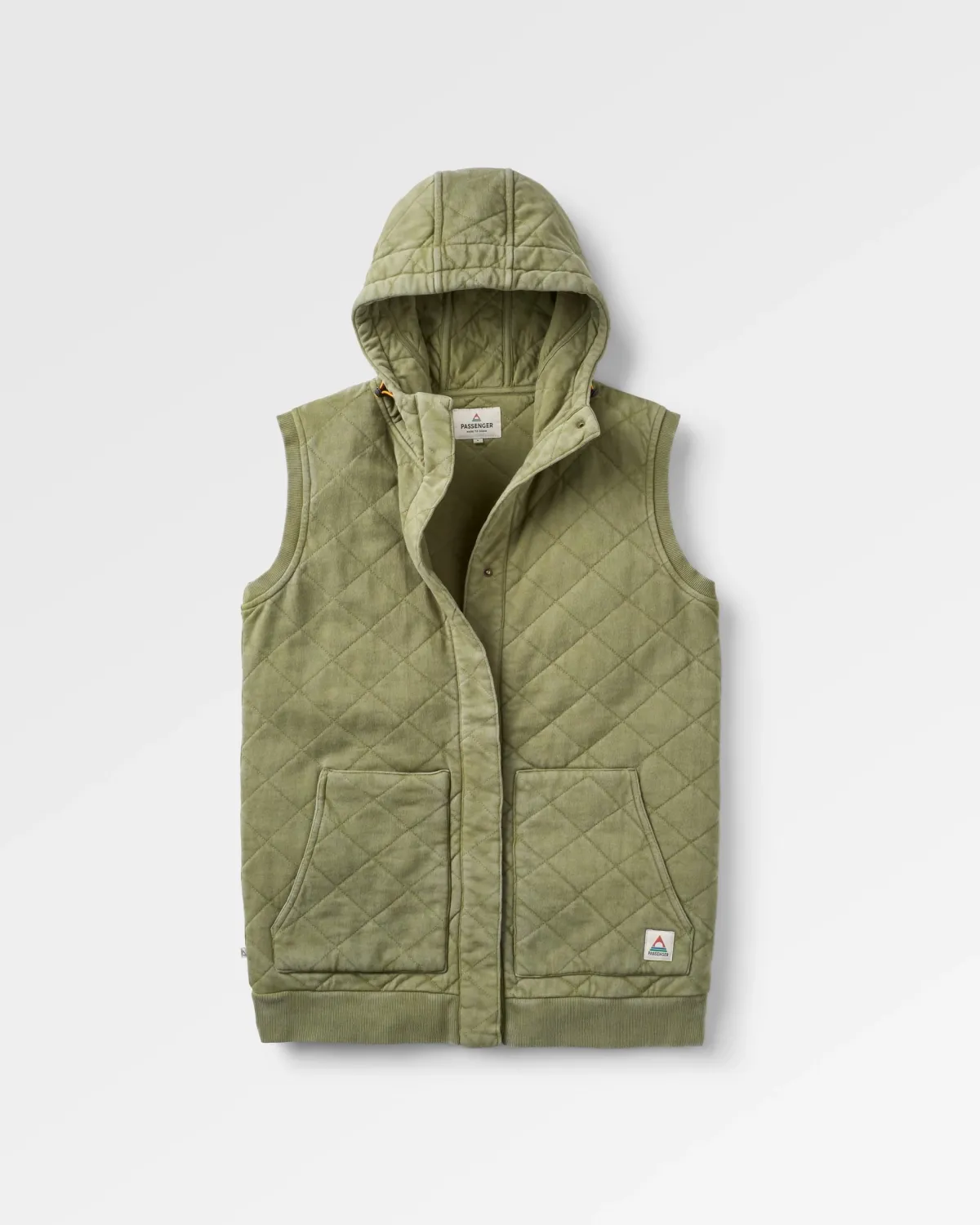 Passenger Clementine Recycled Quilted Vest - Khaki Online