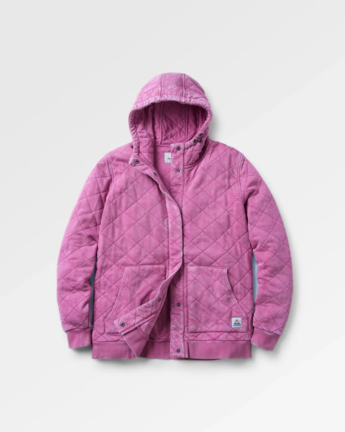 Passenger Clementine Recycled Quilted Button Up Hoodie - Mauve Haze MauveHaze Best