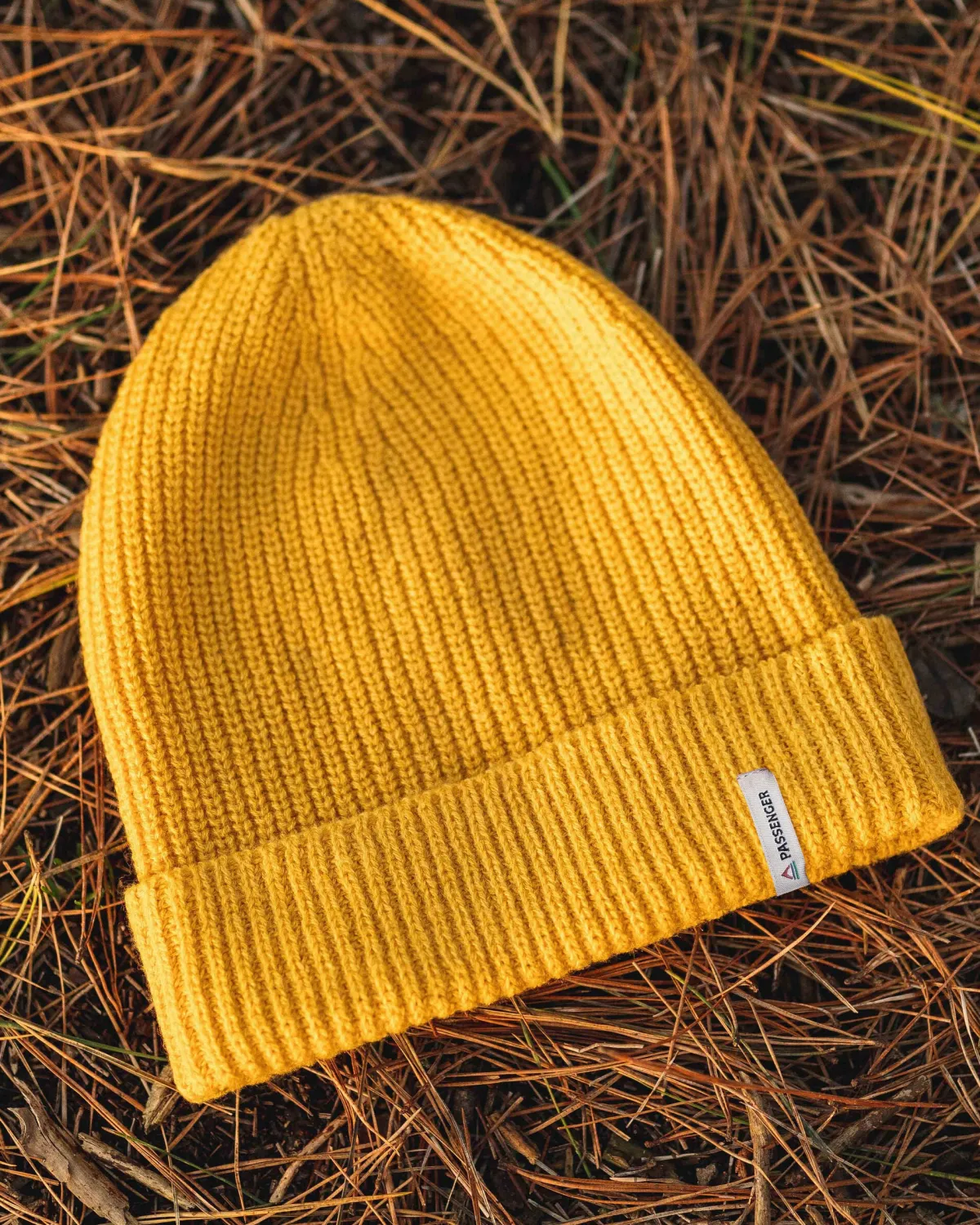 Passenger Compass Recycled Beanie - Mustard Yellow MustardYellow Cheap