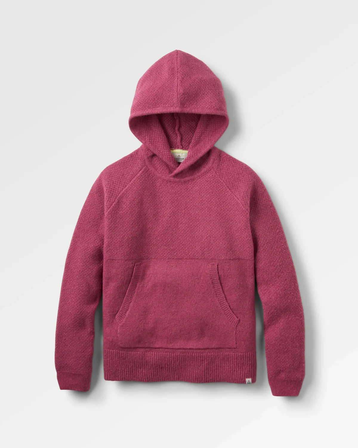 Passenger Cove Recycled Knitted Hoodie - Rhubarb Sale