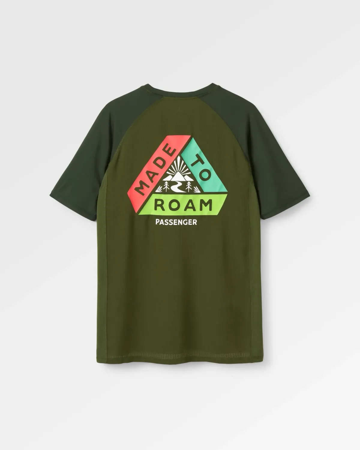 Passenger Dawn To Dusk Recycled Active T-shirt - Khaki Green KhakiGreen Flash Sale