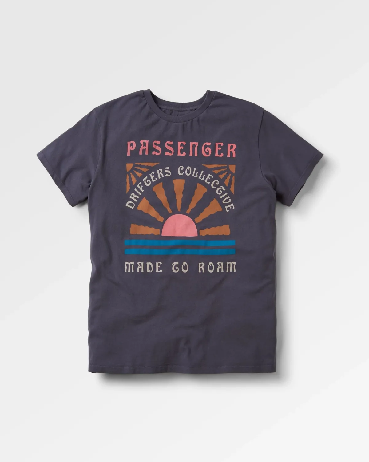 Passenger Drifters Oversized Recycled Cotton T-Shirt - Charcoal Discount