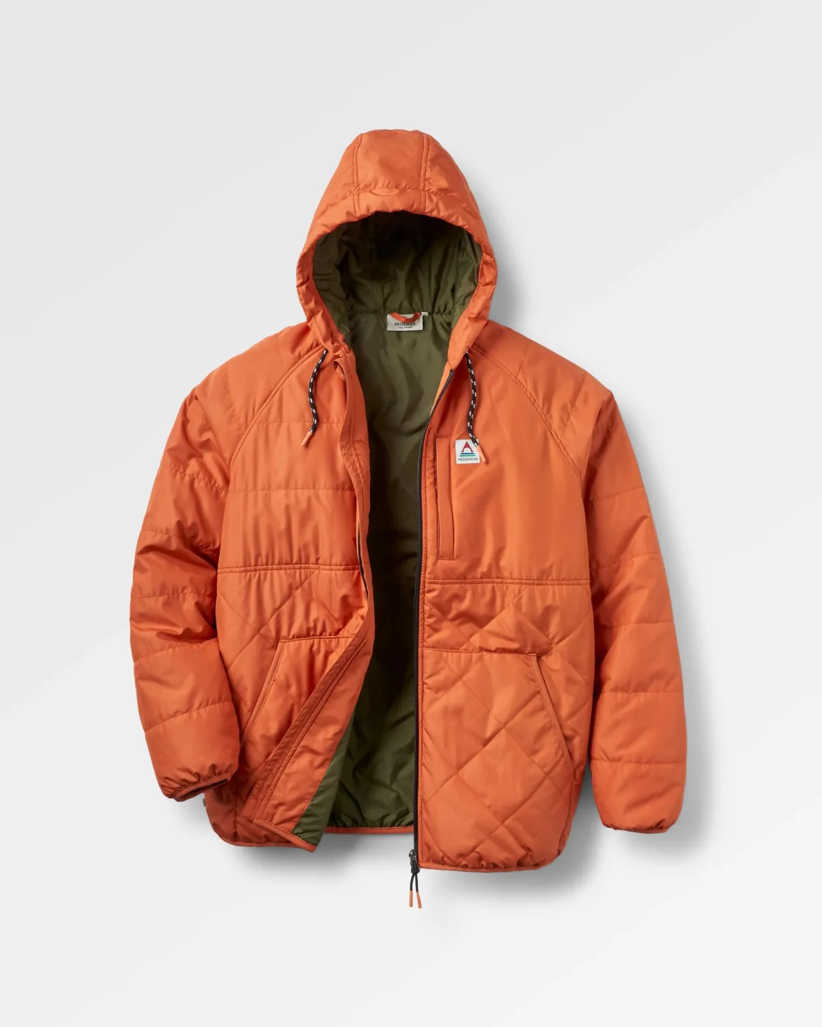 Passenger Dylan Recycled Insulated Full Zip Jacket - Burnt Orange BurntOrange Clearance