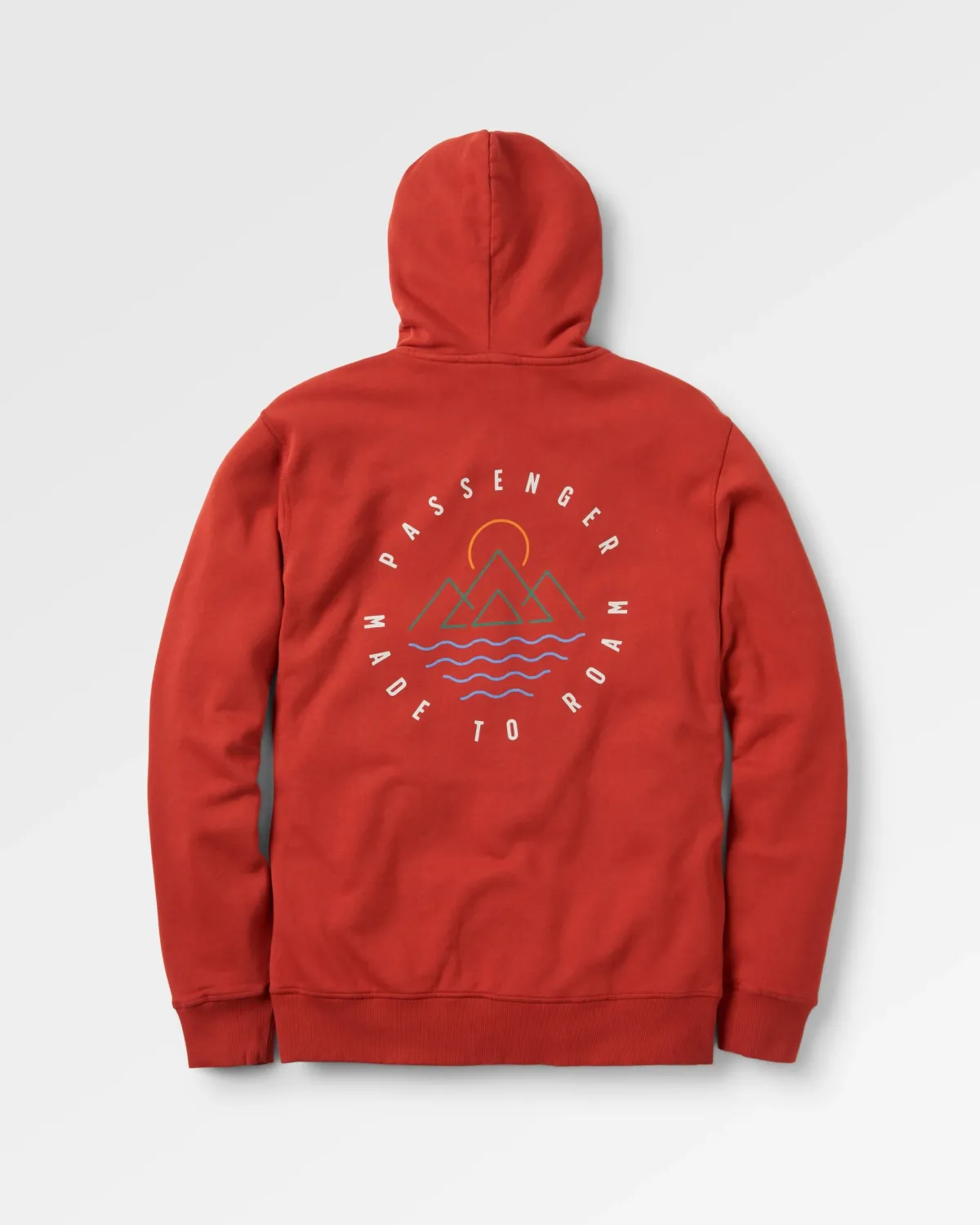 Passenger Escapism Recycled Cotton Hoodie - Red Ochre RedOchre Outlet