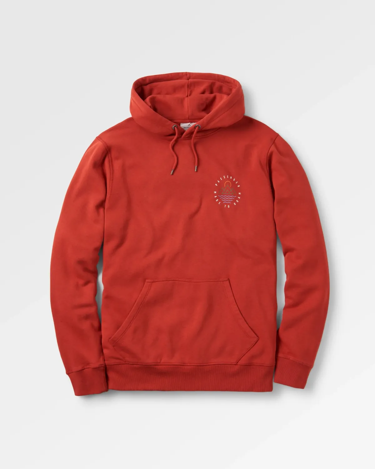 Passenger Escapism Recycled Cotton Hoodie - Red Ochre RedOchre Outlet