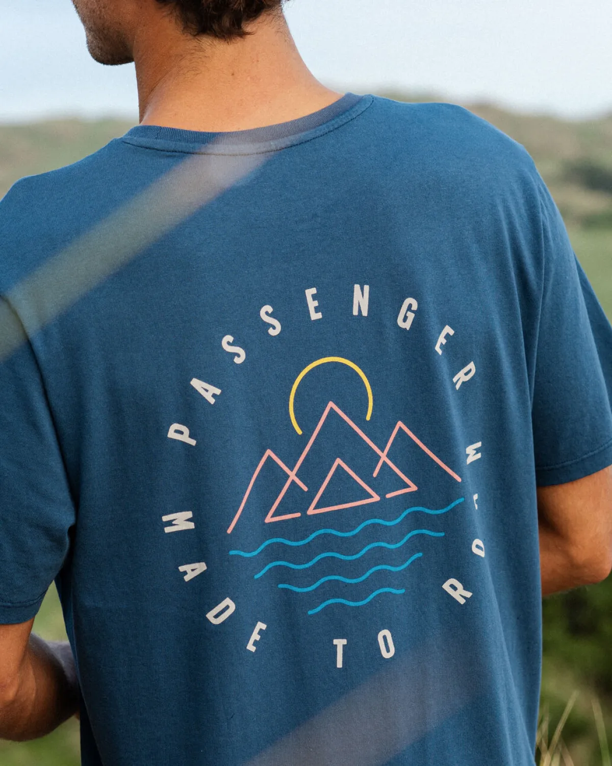 Passenger Escapism Recycled Cotton T-Shirt - Dark Denim DarkDenim Discount