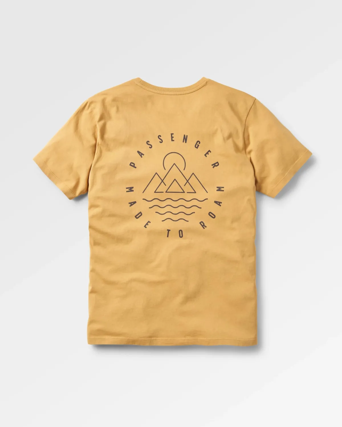 Passenger Escapism Recycled Cotton T-Shirt - Mustard Gold MustardGold Fashion