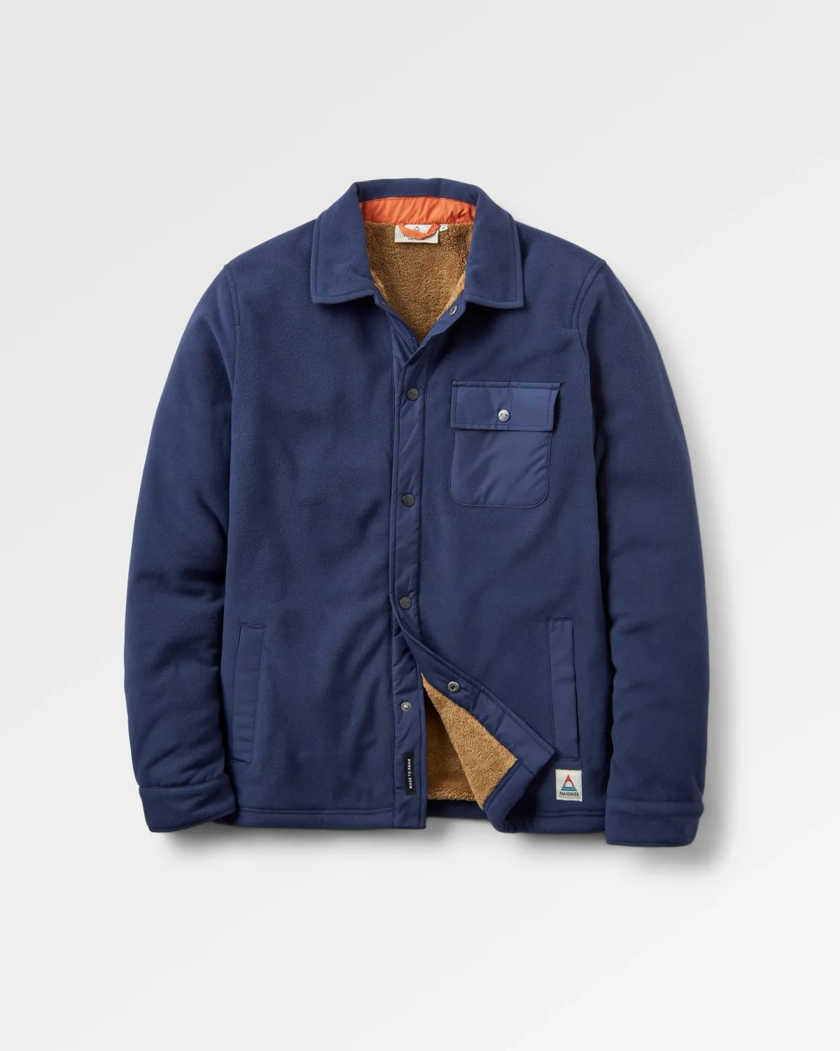 Passenger Firelight Sherpa Lined Shirt Jacket - Rich Navy RichNavy Shop