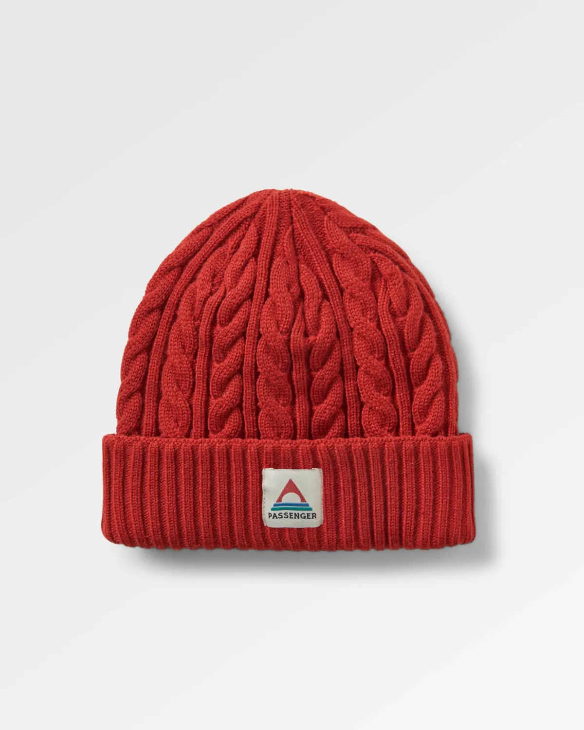 Passenger Fireside Recycled Cable Knit Hat - Red Ochre RedOchre Shop