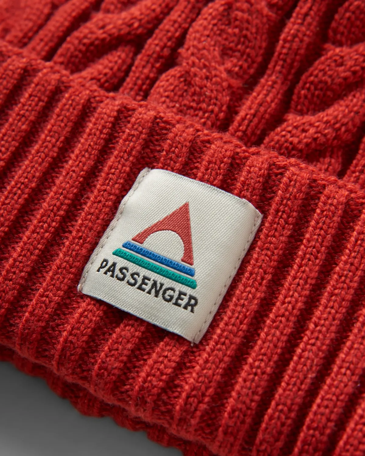 Passenger Fireside Recycled Cable Knit Hat - Red Ochre RedOchre Shop