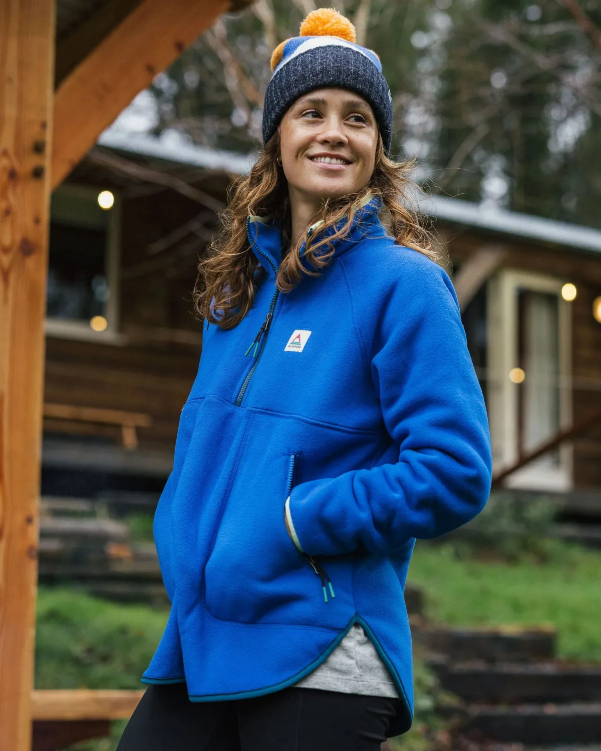 Passenger Folksy Recycled Sherpa Fleece - Azure Blue AzureBlue Sale