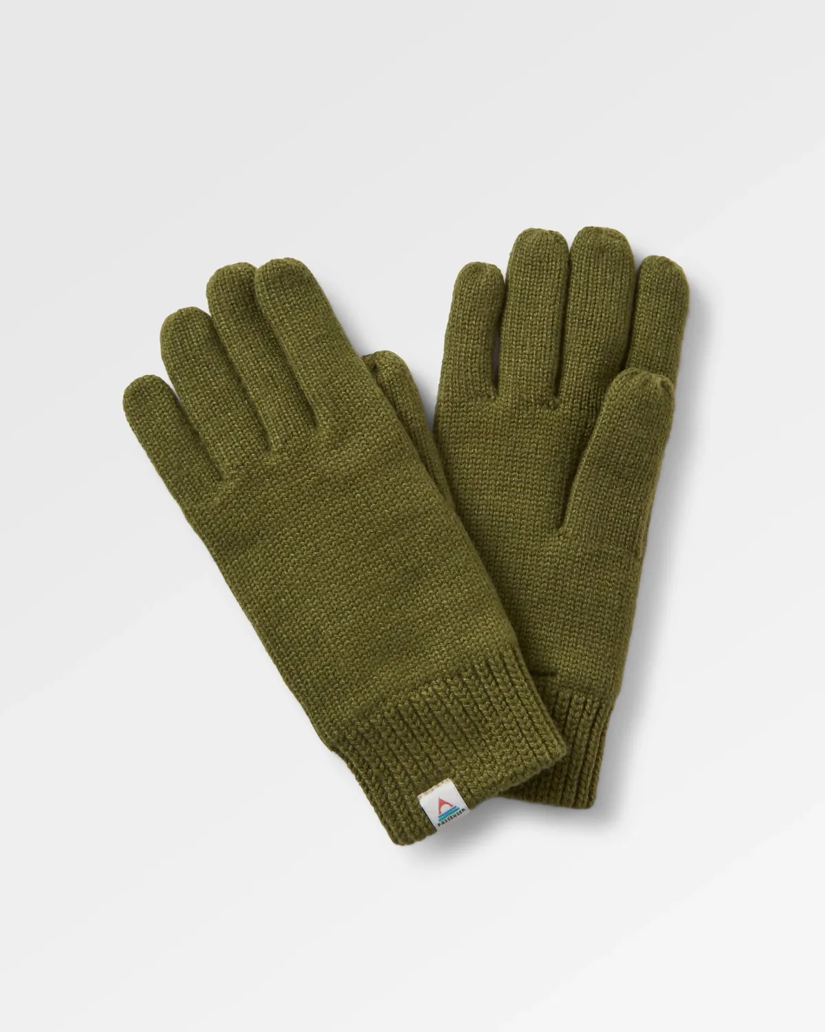 Passenger Gale Recycled Knitted Gloves - Khaki Green KhakiGreen Outlet