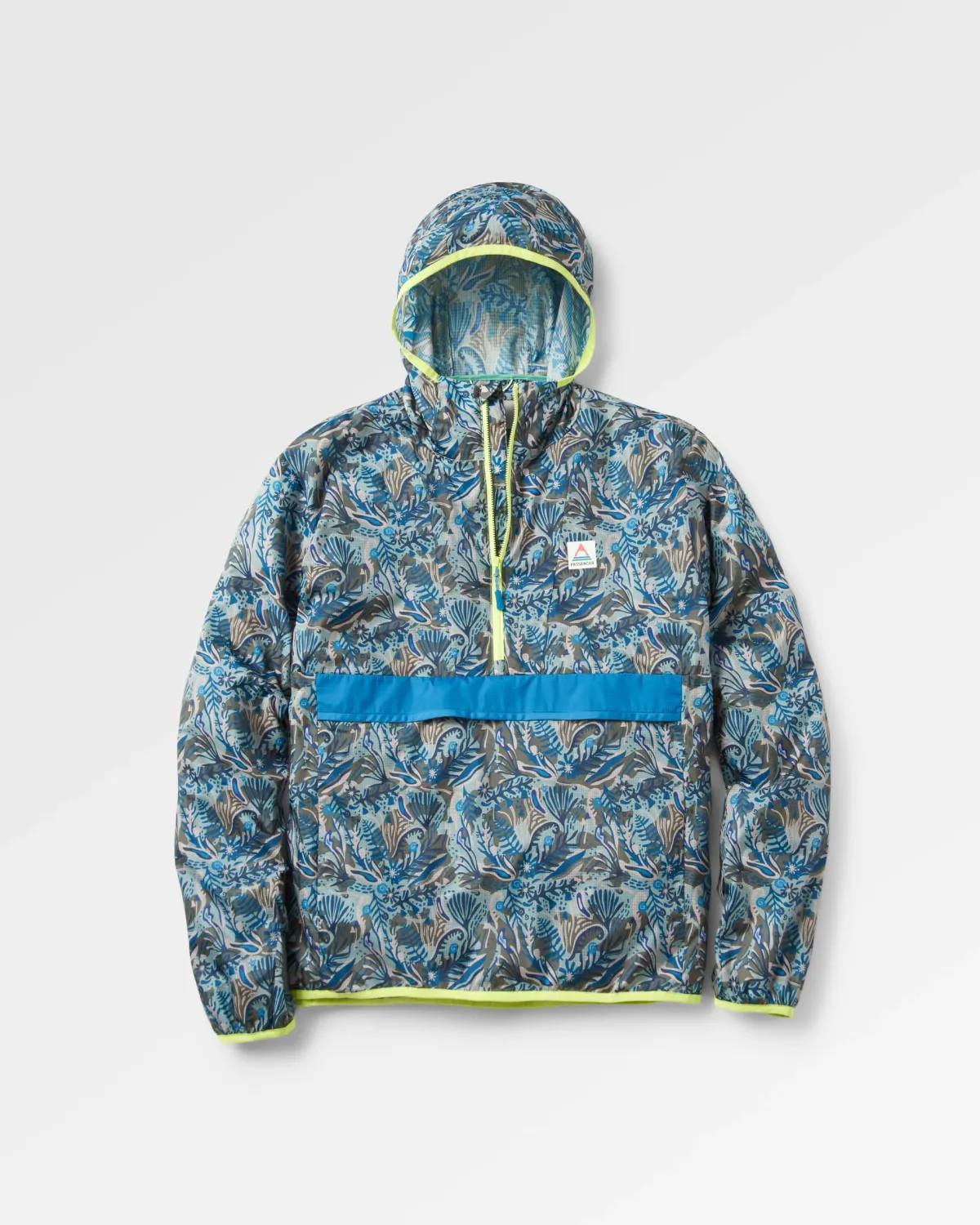 Passenger Gusto Recycled Windshell Pullover - Abstract Seaweed Pistachio AbstractSeaweedPistachio Best