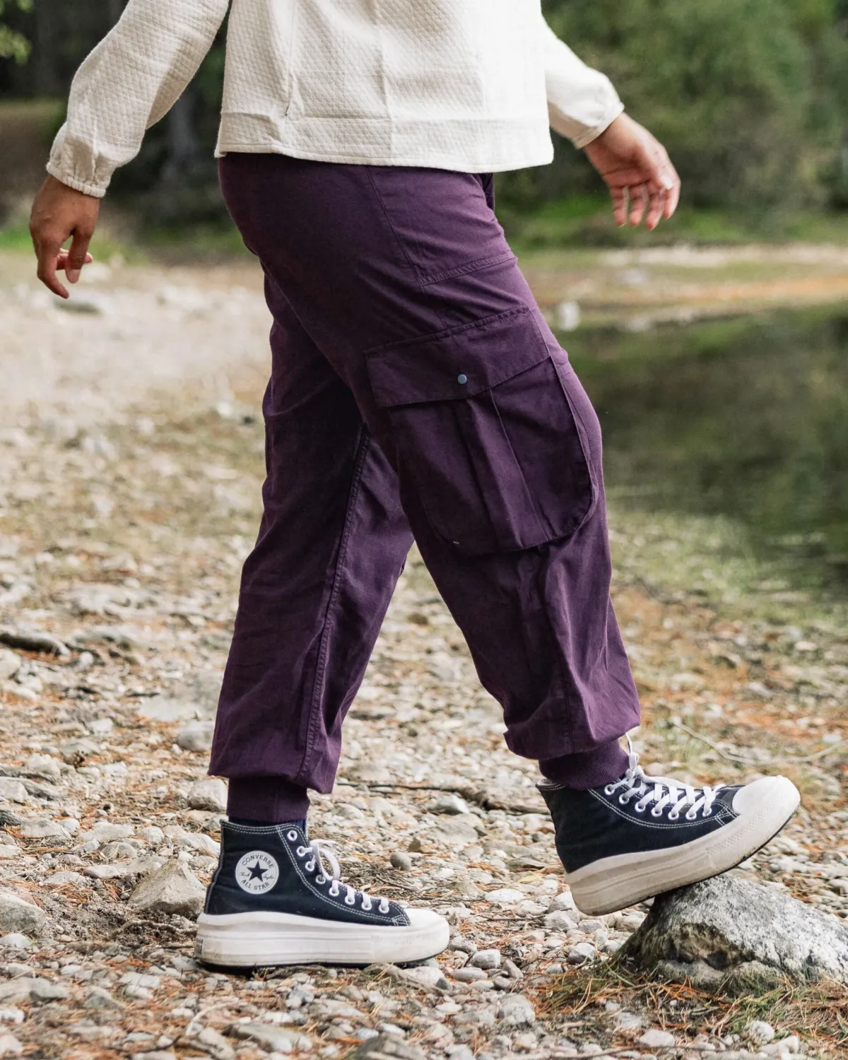 Passenger Hydrilla Organic Cotton Pants - Deep Plum DeepPlum Outlet