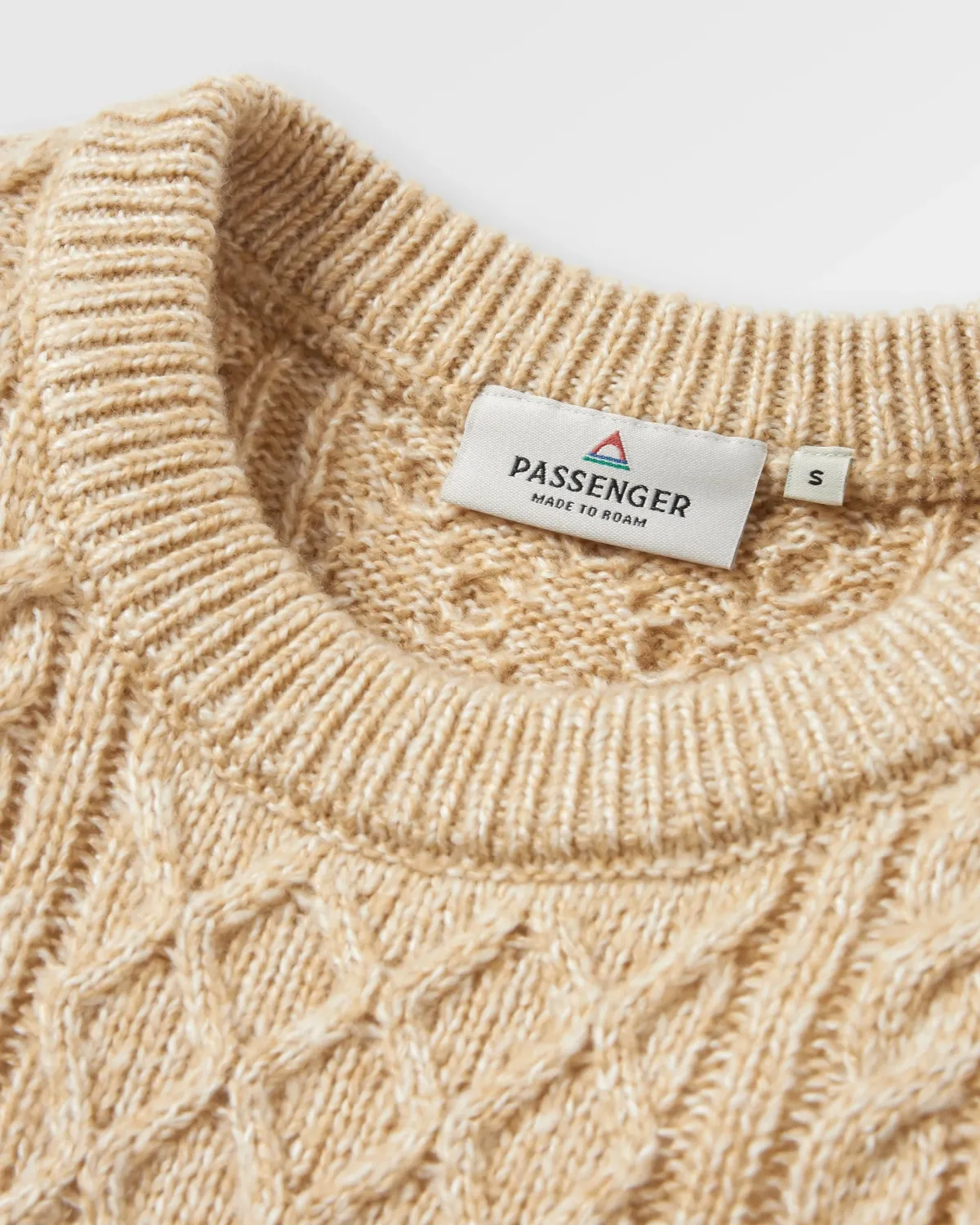 Passenger Juniper Recycled Knitted Sweater - Biscuit Store