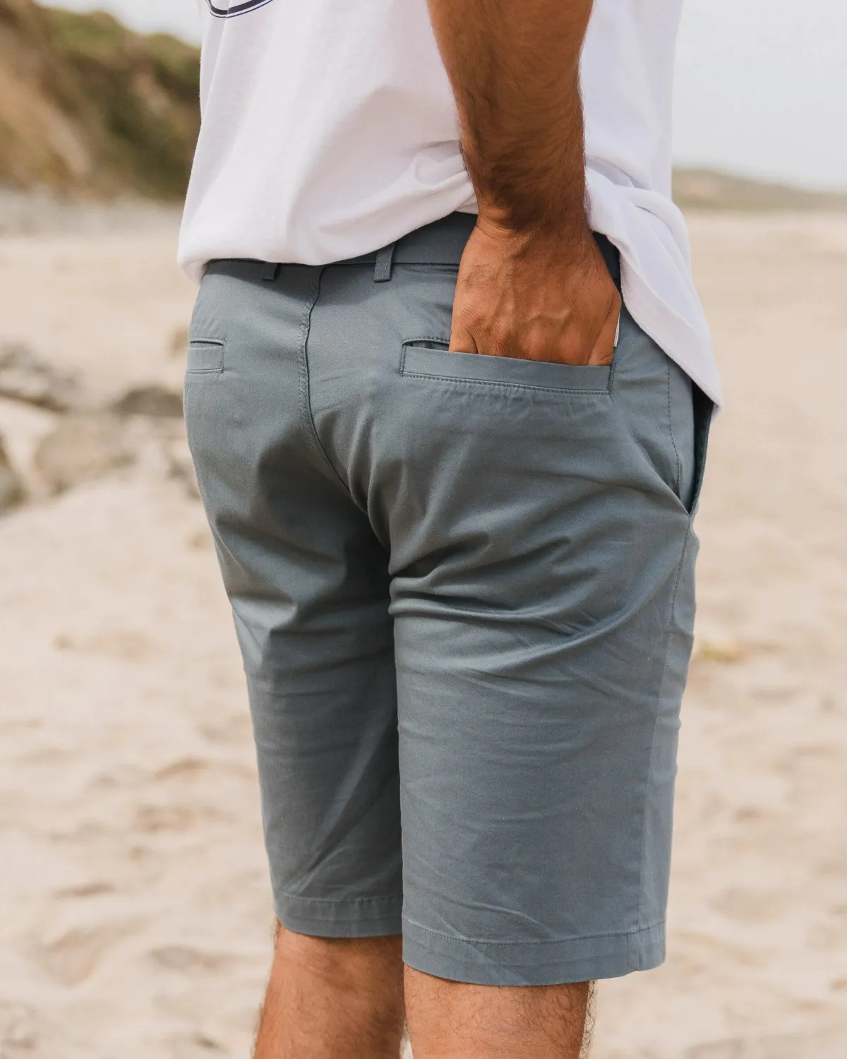 Passenger 365 Light Organic Cotton Shorts - Storm Gray StormGray Flash Sale