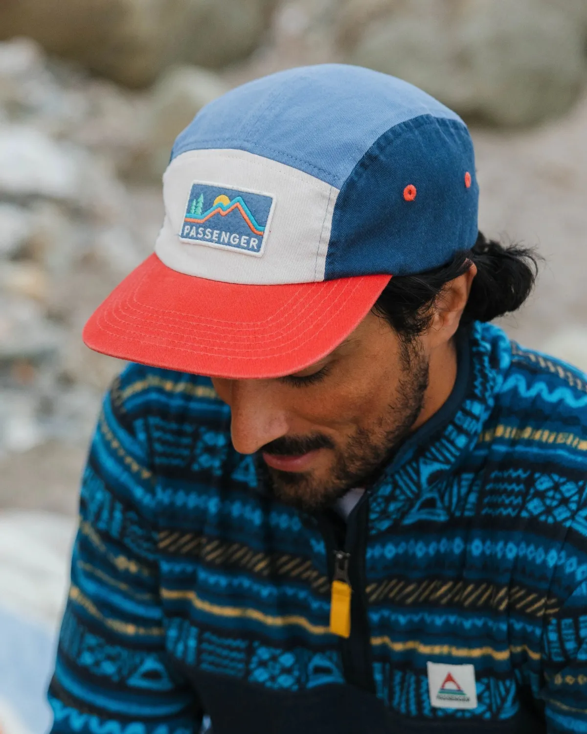 Passenger Made To Roam Recycled 5 Panel Hat - Moonlight Blue Multi MoonlightBlueMulti Cheap