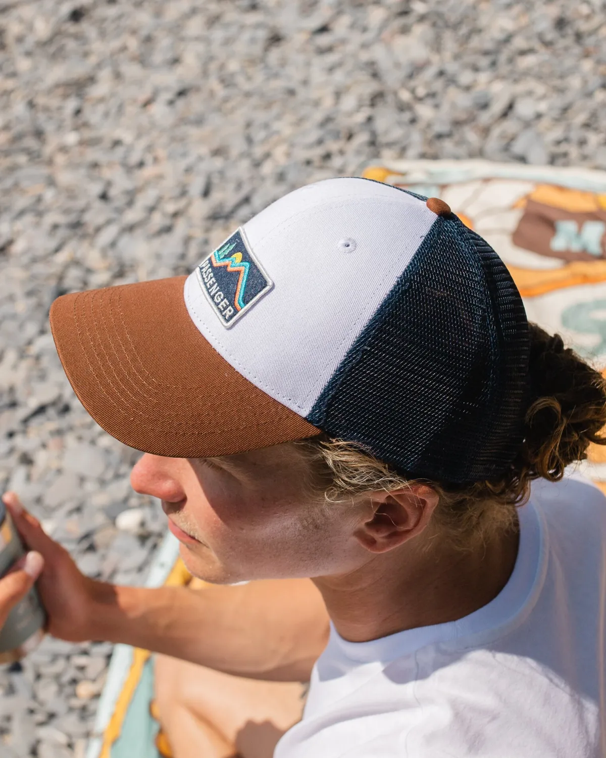 Passenger Made To Roam Trucker Hat - Rich Navy/Rubber RichNavy/Rubber Clearance