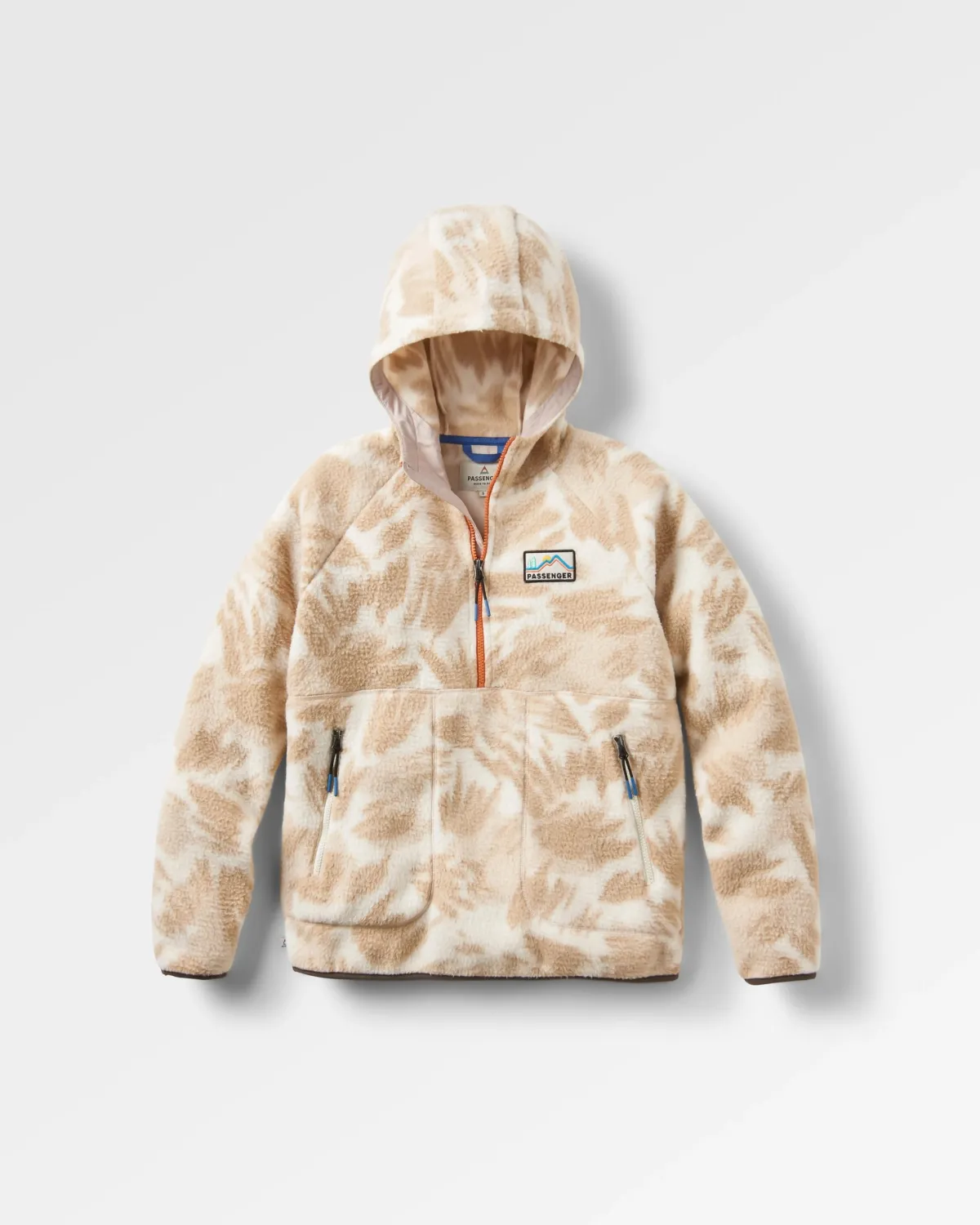 Passenger Maine 2.0 Half Zip Recycled Sherpa Fleece - Abstract Mountain Birch AbstractMountainBirch Flash Sale