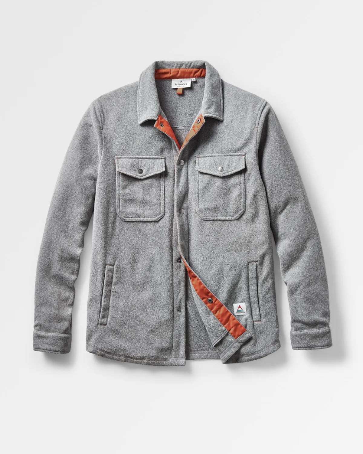 Passenger Maple Polar Recycled Fleece Shirt - Gray Marl GrayMarl Flash Sale