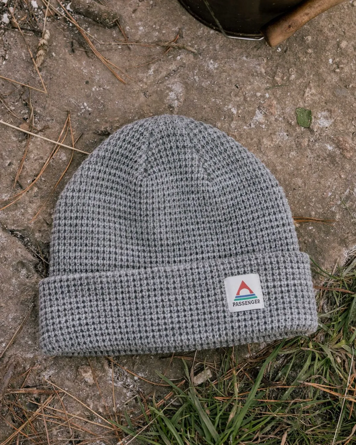 Passenger Moss Double Layer Recycled Waffle Beanie - Gray Marl GrayMarl Best Sale