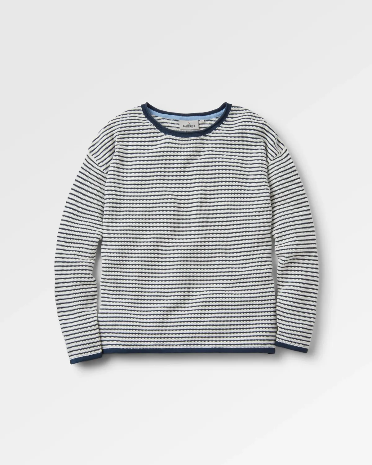 Passenger Muir Organic Knitted Sweater - Off White Stripe OffWhiteStripe Best Sale