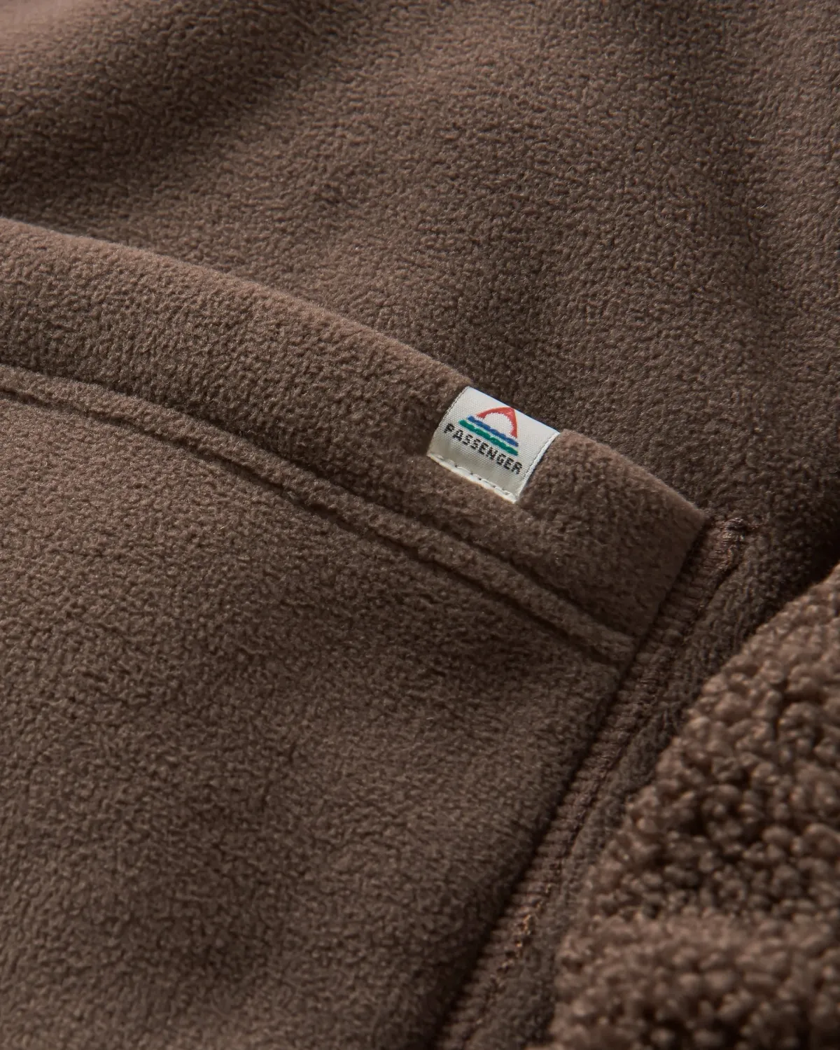 Passenger Nash Recycled Fleece Jacket - Coffee Cheap