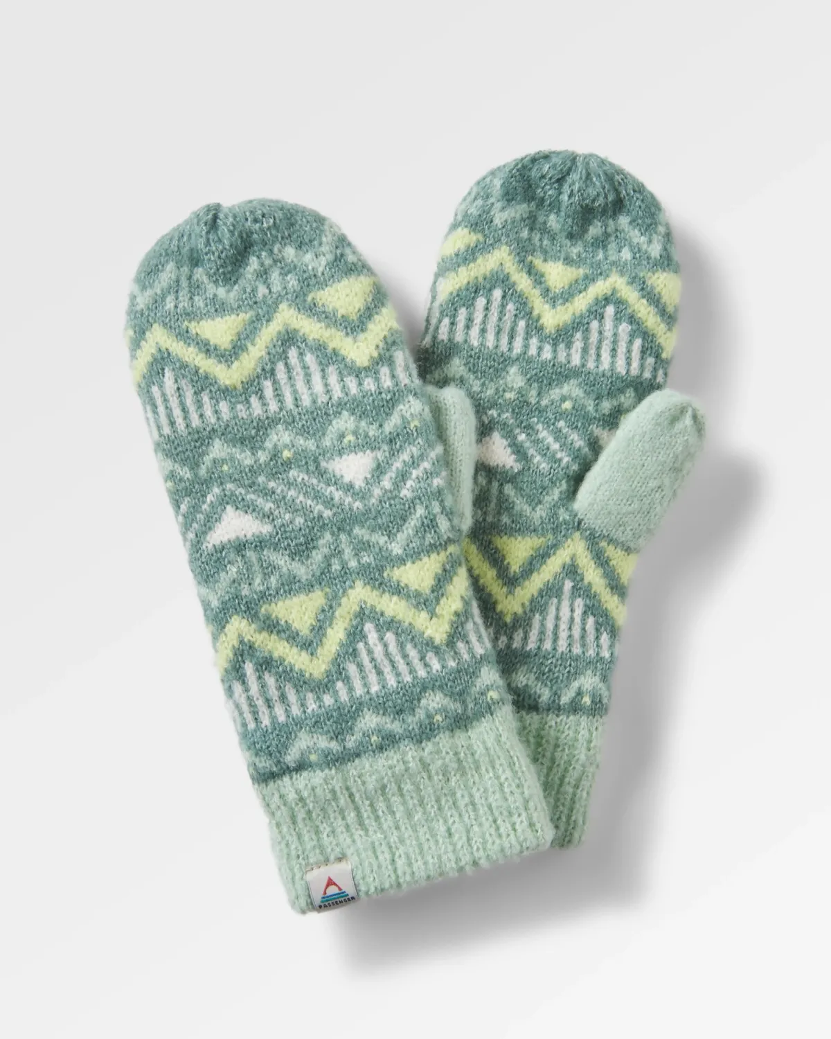 Passenger Nettle Recycled Fleece Lined Mittens - Arctic Flash Sale